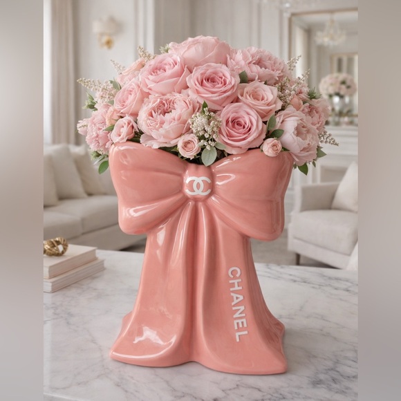 Mme_Chic Other - CHANEL Pink Bow Vase